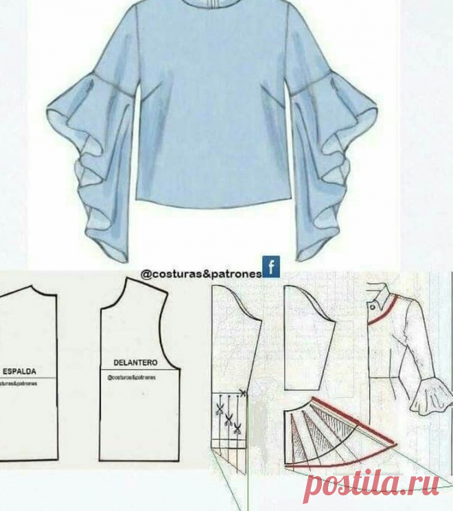 Моделирование оригинального рукава — Сделай сам, идеи для творчества - DIY Ideas