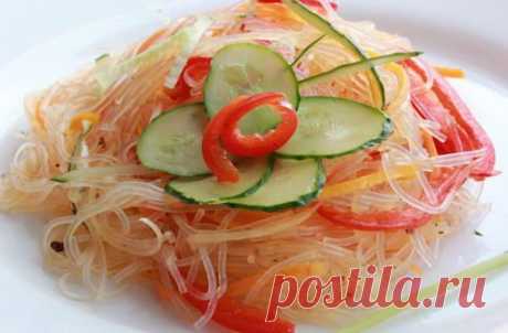 Восточная еда – полезно и оригинально! Фунчоза — вкусный салат | Вкусные рецепты