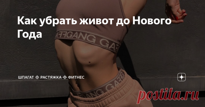 Как убрать живот до Нового Года В данной статье вы найдете видео с лучшими упражнениями для пресса. Вставайте, повторяйте и к Новому году будете блистать!