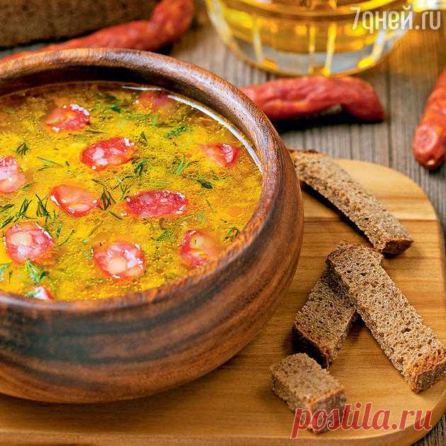 Рецепты от Дарьи Донцовой: суп с охотничими колбасками