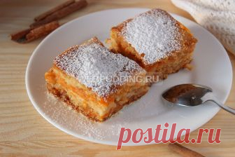 Насыпной яблочный пирог с тыквой | Как приготовить на Webpudding.ru