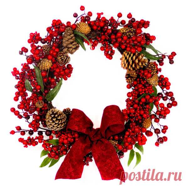 Из чего и как сделать рождественский венок своими руками / новый год / 7dach.ru