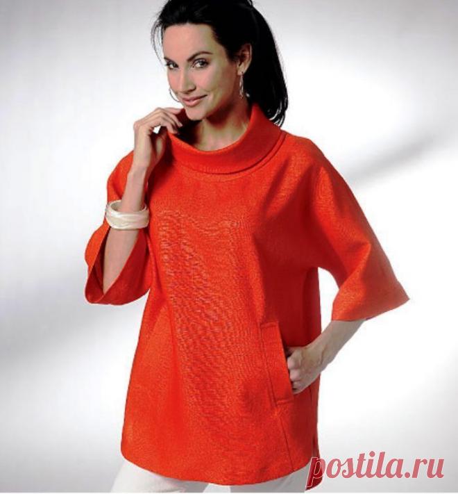 Выкройки с цельнокроеным рукавом 2 (подборка) / Простые выкройки /