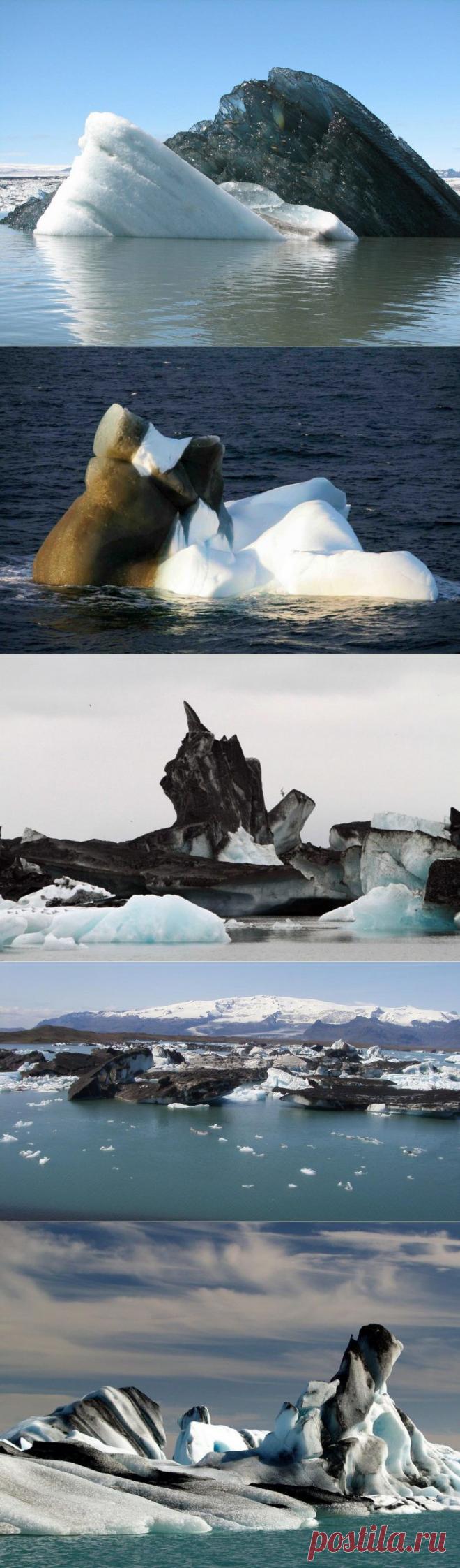 Уникальный черный айсберг / Туристический спутник