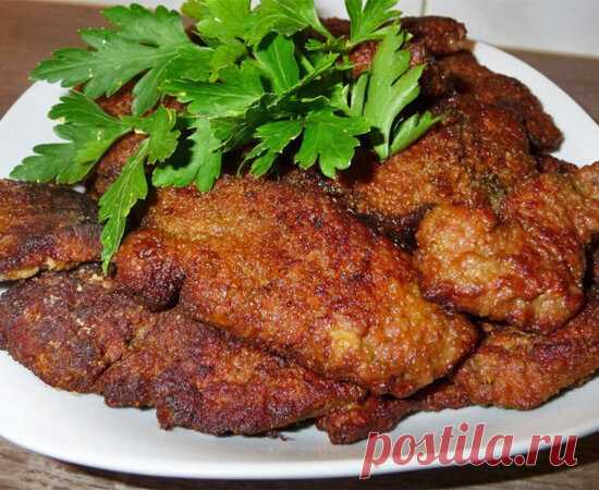 Жареная печень с хрустящей корочкой, которая тает во рту | Вкусняшки | Яндекс Дзен