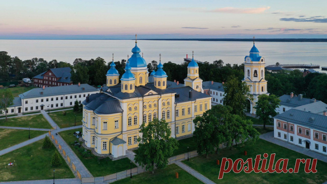 2019 июль. В Ленинградской области открыт отреставрированный собор в Коневском Рождество-Богородичном монастыре