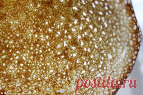 Рецепт ажурных блинчиков