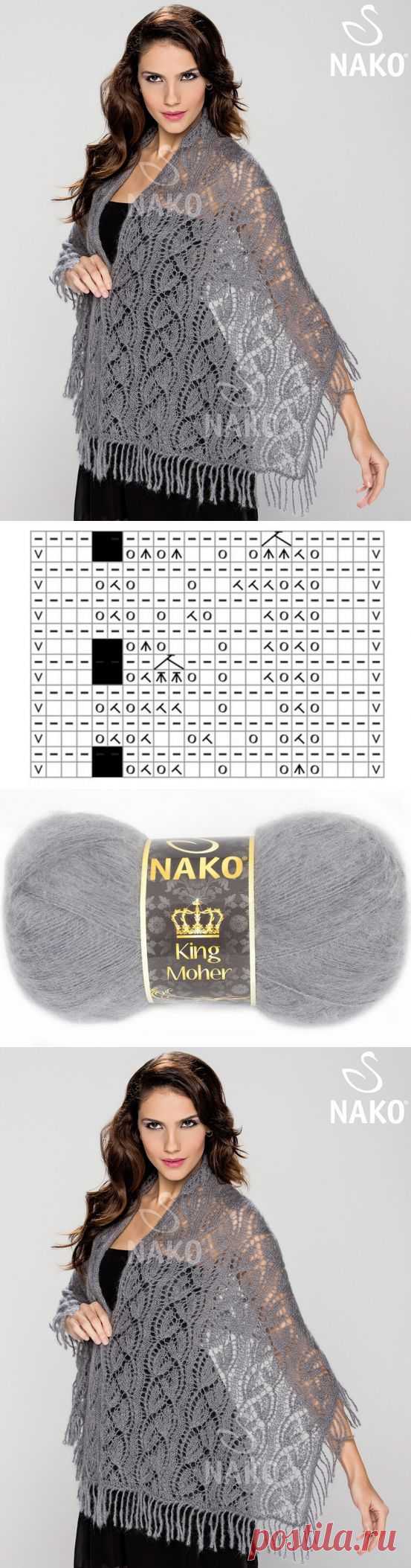 Серый палантин..