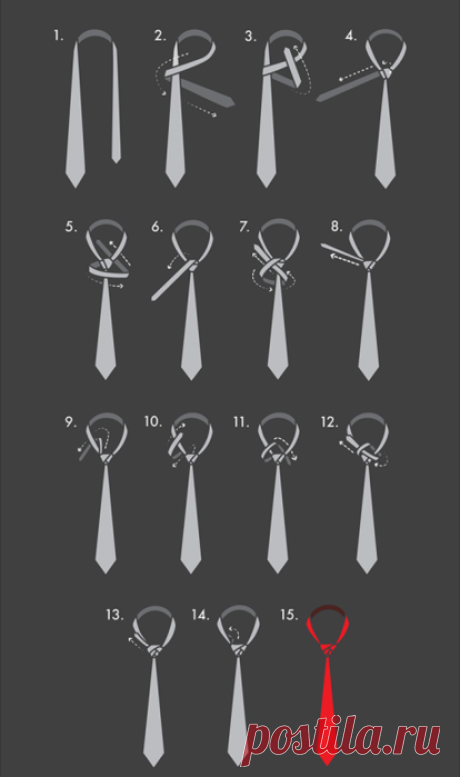 Шикарный Eldredge Knot. Завязываем галстук необычным стильным узлом.
