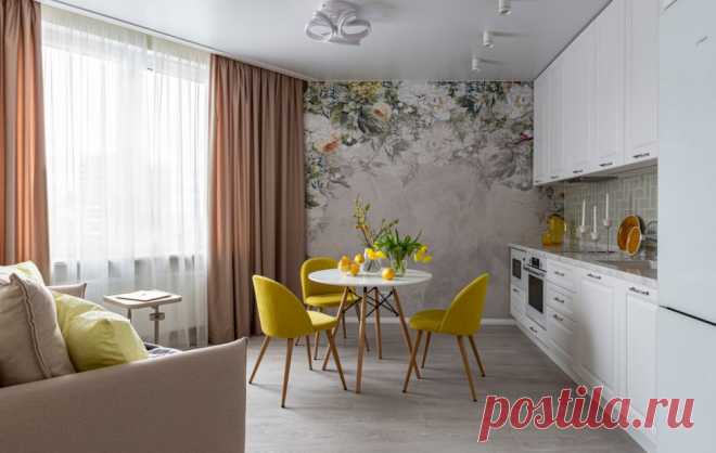 Яркая питерская однушка 48 м² со сложной планировкой — INMYROOM