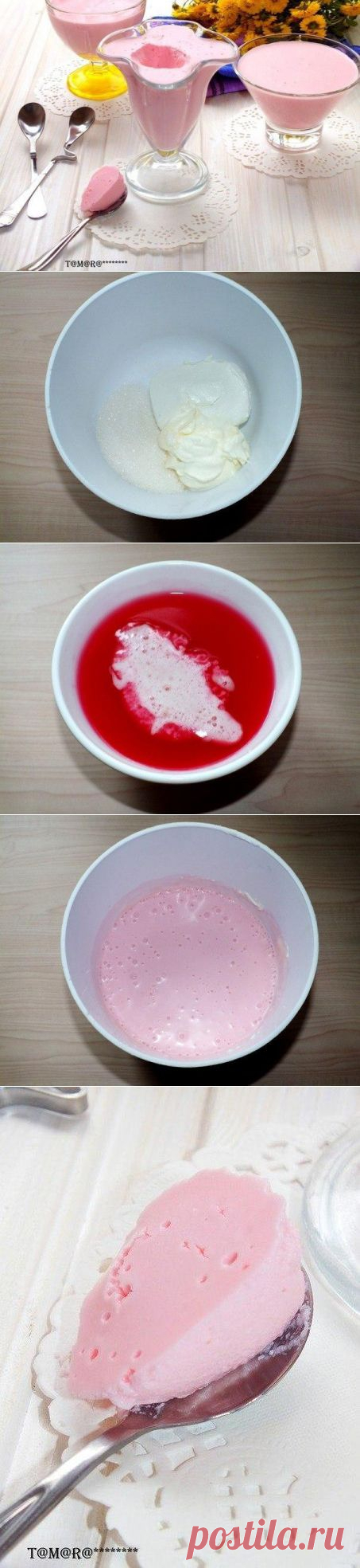 Мусс из киселя | Банк кулинарных рецептов