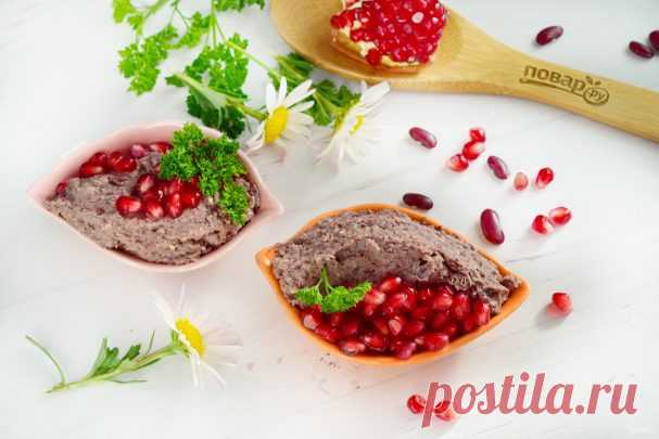 Паштет из фасоли с гранатом - пошаговый рецепт с фото на Повар.ру