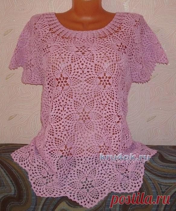 РОЗОВАЯ КОФТОЧКА — РАБОТА НЫРКОВОЙ НАТАЛЬИ (Вязание крючком) – Журнал Вдохновение Рукодельницы