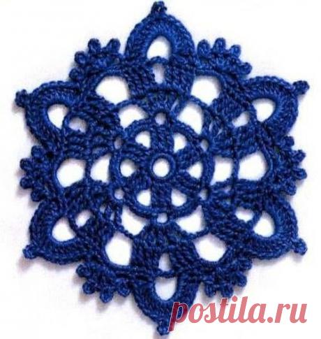 Две маленькие ажурные салфетки крючком