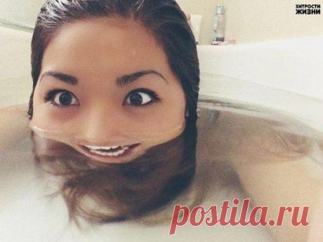 Скучно? Сфотографируйте лицо в воде