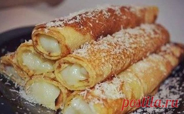 Блинчики с заварным кремом