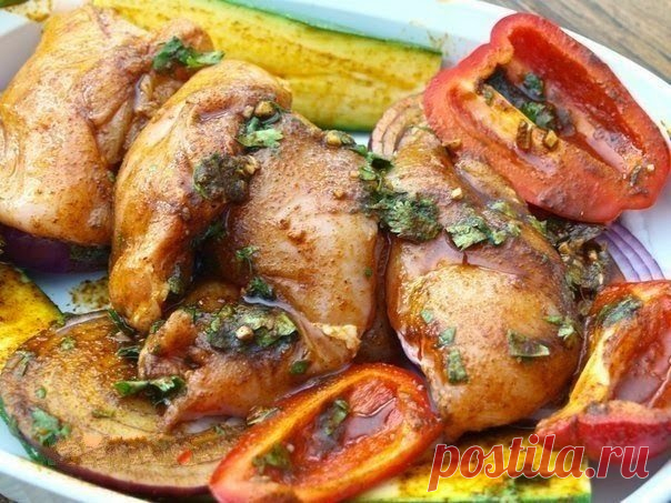 Очень вкусная летняя курица - весь секрет в маринаде! Не пропустите сезон!
