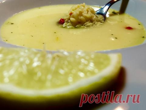 Суп ,который получился случайно . Греческий -Авголемоно