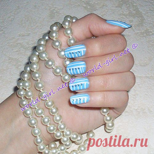 Морской маникюр: мастер-класс