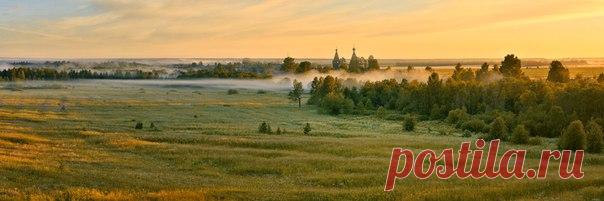 Вид на церковь Богоявления Господня. Село Погост, Архангельская область. Автор фото: Михаил Прохоров.