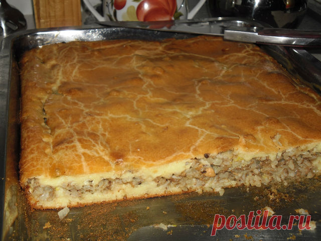 Самый простой пирог, но очень вкусный (с любой начинкой).