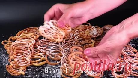 ХВОРОСТ ЗА 15 МИНУТ Кружевной ФИГУРНЫЙ ХВОРОСТ без раскатки теста Невозможно ото