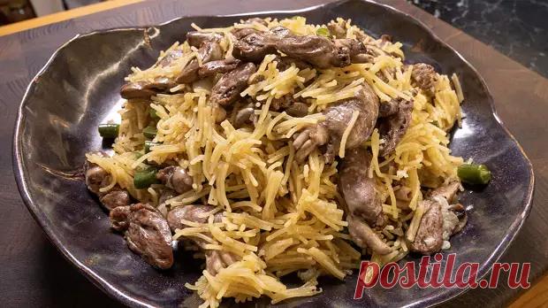 Ужин за 200 рублей. Готовится всего 10 минут. Куриные сердечки и лапша паутинка - Будет вкусно - 28 февраля - 43852348324 - Медиаплатформа МирТесен