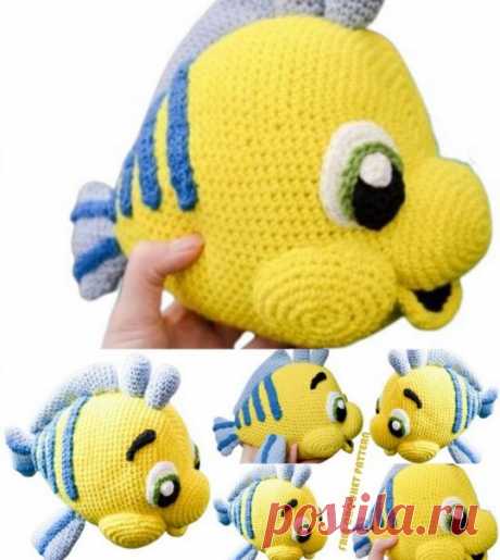 Милые рыбки амигуруми. Схема вязания крючком бесплатно - Amigurumi