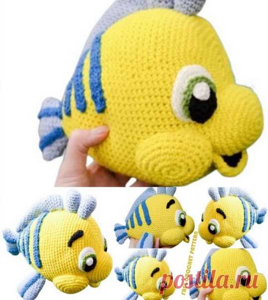 Милые рыбки амигуруми. Схема вязания крючком бесплатно - Amigurumi