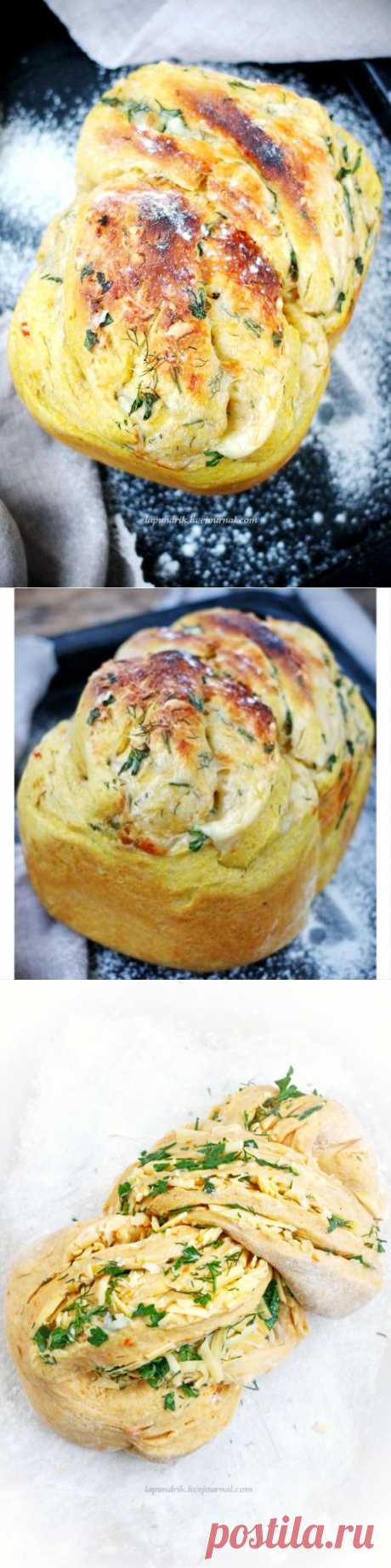 Хлеб. Тыквенный, с ароматными травами и сыром.