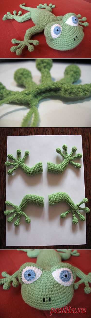 Мастер-класс вязаная Ящерка Вяжем ящерицу крючком на HandMade-Gifts.ru