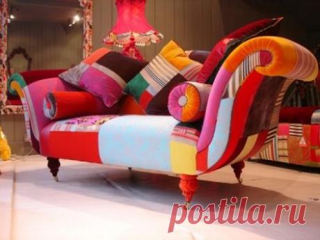 Мебель из лоскутков - Colors.life