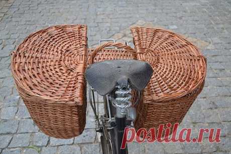 Плетеная велосипед Паньер. Велосипед Saddle Bag. Велосипед с FeiradeBarcelos