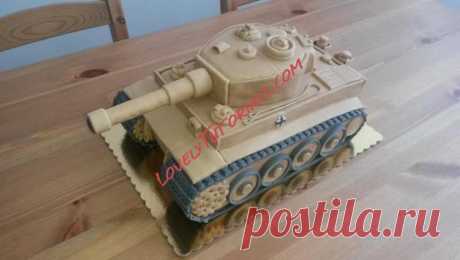 МК торт 3Д танк -3D вырезаны танк, как - Мастер-классы по украшению тортов украшения торта Учебники (Как это) Tortas Пасо Пасо