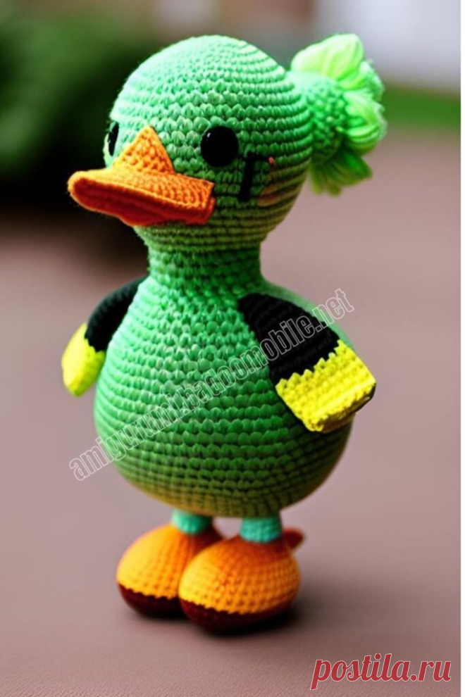 Amigurumi Red Duck Free Pattern-2 - Free Amigurumi Crochet