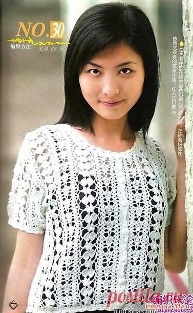 Ажурный жакет с вертикальными узорами. Крючок. - ВЯЗАНАЯ МОДА+ ДЛЯ НЕМОДЕЛЬНЫХ ДАМ - Страна Мам