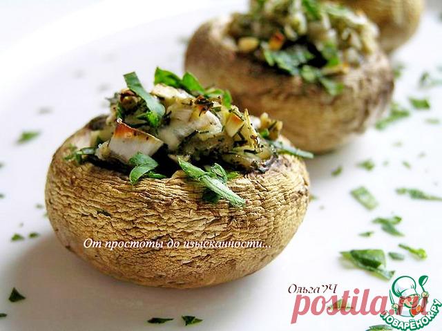 Шампиньоны с луком и чесноком. Простая, но очень вкусная закуска из печёных шампиньонов для постных дней. Грибы получаются нежные, сочные и пикантные. Попробуйте!