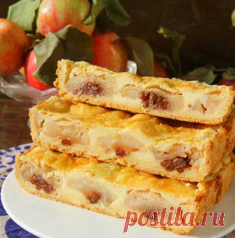 Яблочный пирог «Заливной»- рецепт