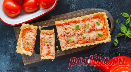 Тарт с помидорами и сыром, пошаговый рецепт с фото