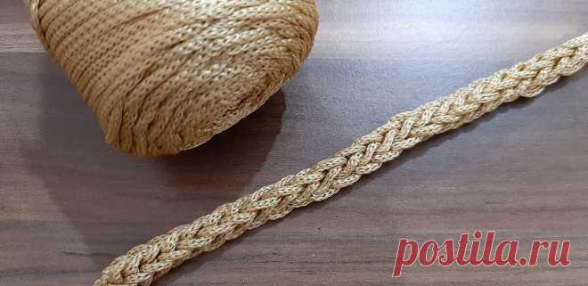 Шнур крючком на 3 петлях | Anna Gri Crochet | Яндекс Дзен