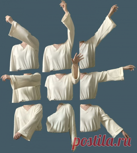 Референс. Рука в рукаве.
