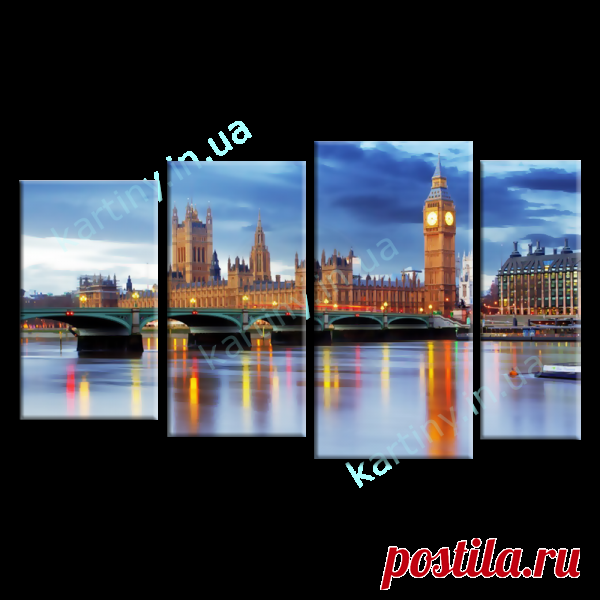 Модульная картина Вечерний Лондон купить в Киеве, цена в Украине | Kartiny