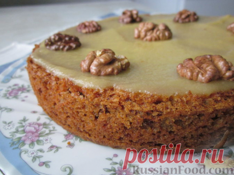Рецепт: Морковный торт (постный) на RussianFood.com