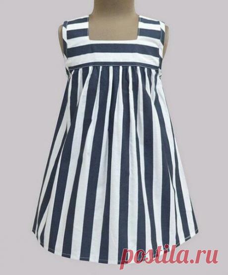 Выкройка платья с квадратной горловиной для девочки Размеры на возраст 1-12 лет (Шитье и крой) — Журнал Вдохновение Рукодельницы