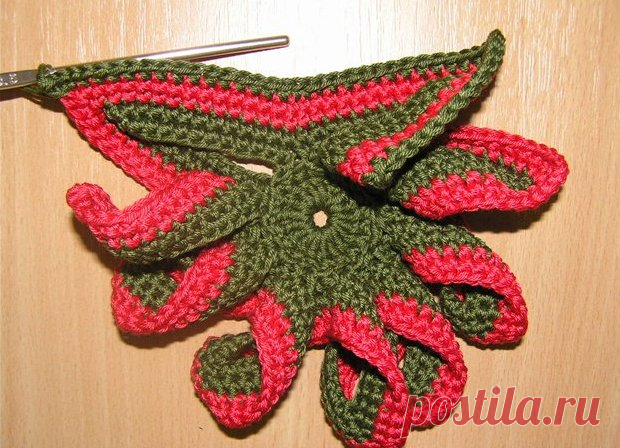 Подставка под горячее крючком