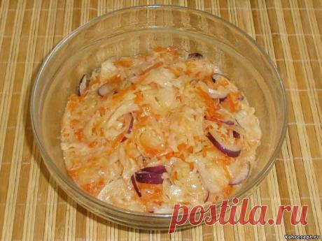 Квашеная капуста с морковкой - Пошаговый рецепт с фото