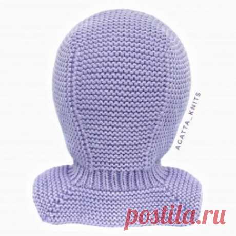 Шапка – шлем с подкладом (Вязание спицами) – Журнал Вдохновение Рукодельницы
