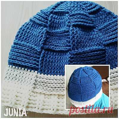 Junia's knitting: Шахматный узор крючком
