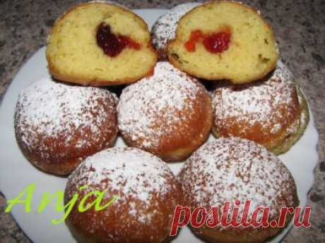 Берлинеры (пончики с начинкой) : Выпечка сладкая