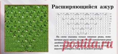 Классный узор &quot;Расширяющийся ажур&quot;